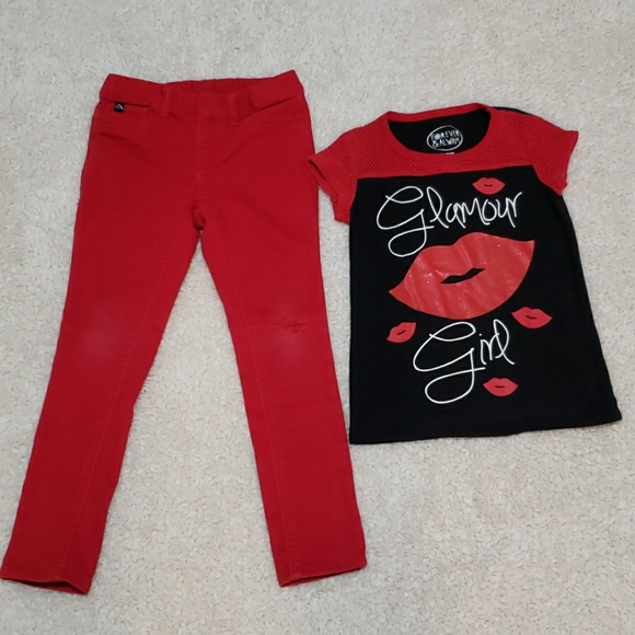 Forever and Always Other - 💋🌹GUC  Fabulous 2 piece size 6 girls outfit